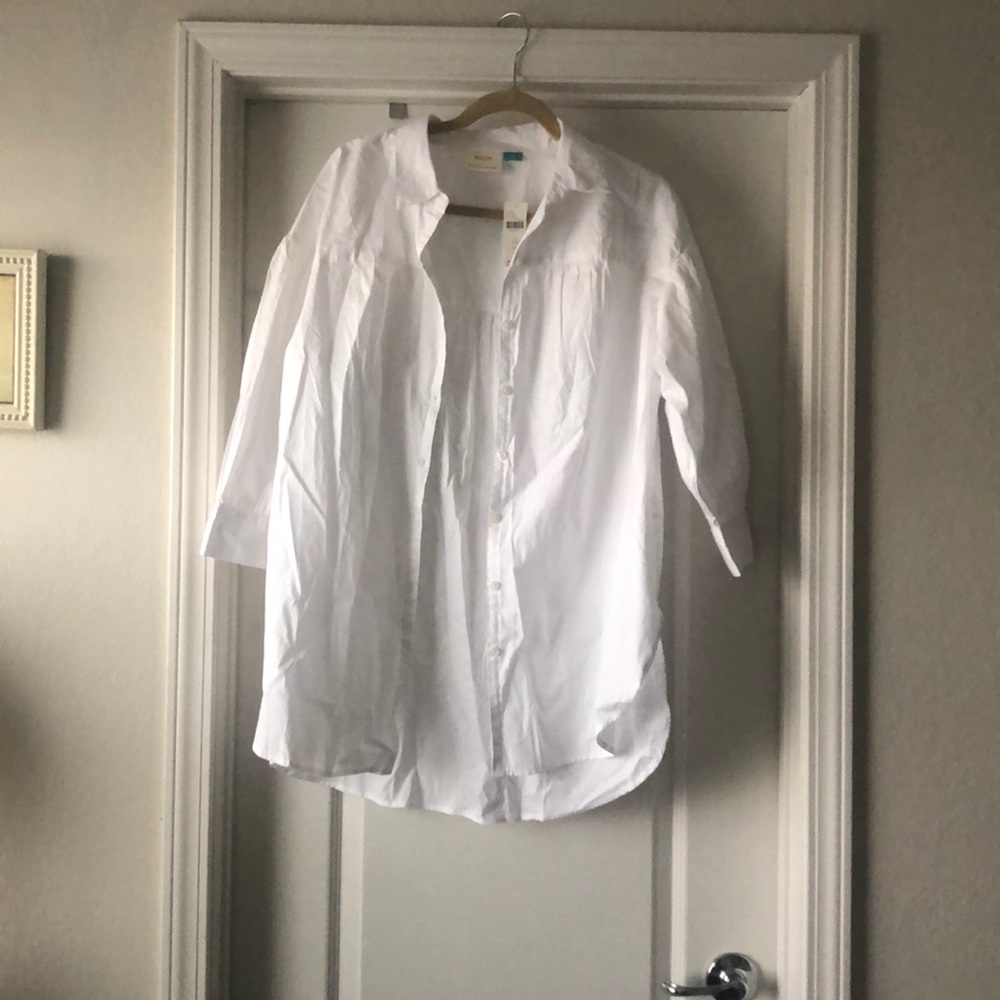 NWR Maeve by Anthropologie woman’s white button down (1x)